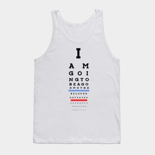 I am going to be a godmother! Eye Chart Tank Top